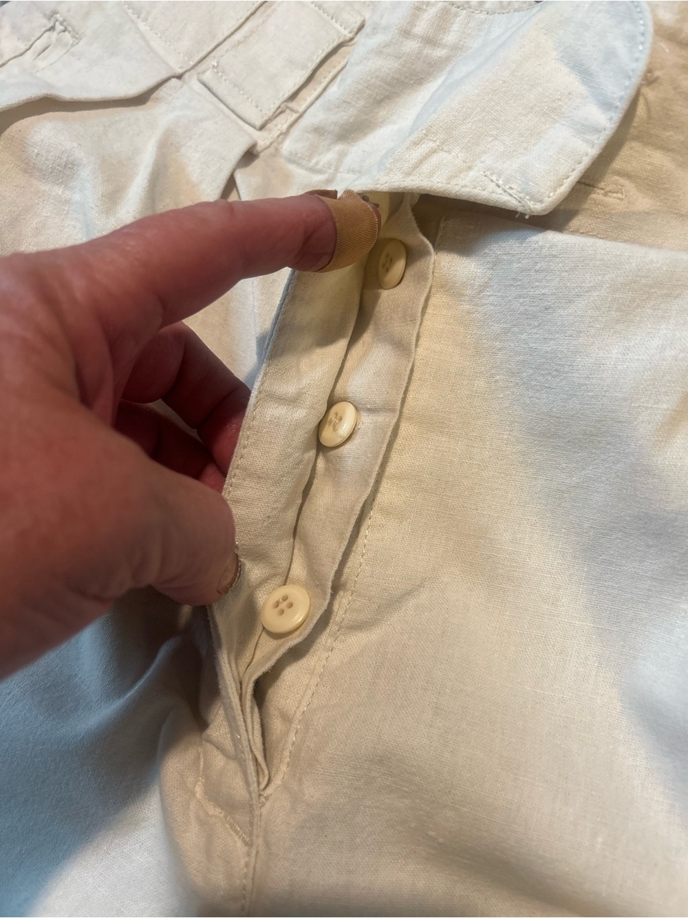 Crazy Horse”Old School” Casual Pleated Wide-Leg Pants - Cream - Picture 4 of 13